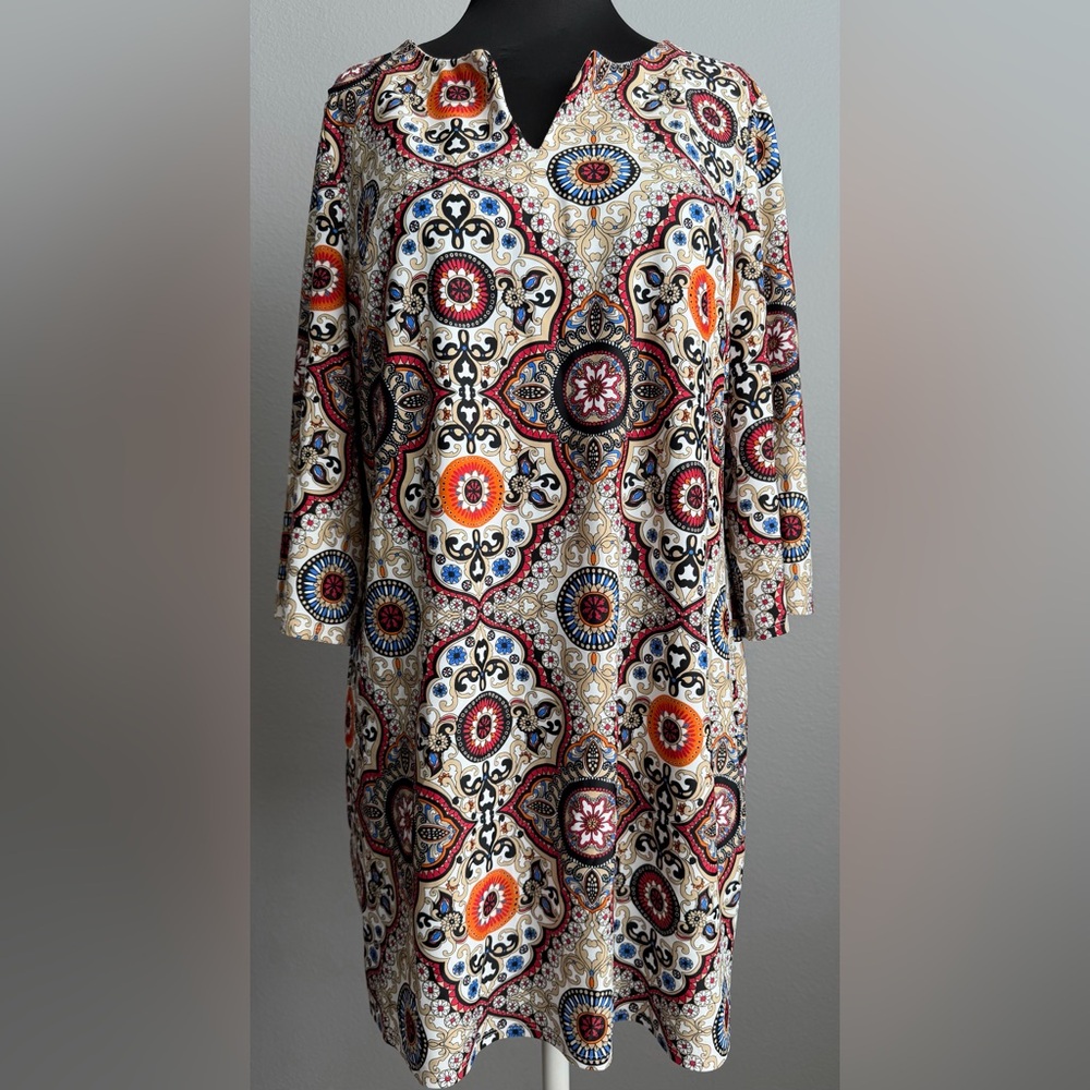 Jude Connally Multicolor Patterned Mini Dress Siz… - image 1